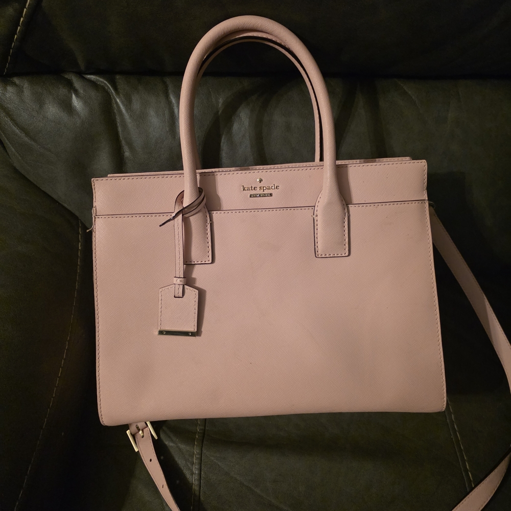 Kate Spade Pink Leather Tote Bag